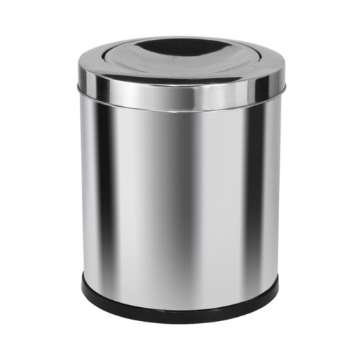 Cesto RP Aço Inox c/ Tampa Meia Esfera 13,5 L